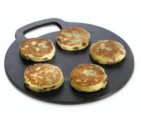 KitchenCraft Cast Iron Black Steel Baking Stone 27cm Black