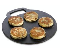 KitchenCraft Cast Iron 27cm Black Steel Baking Stone - Black