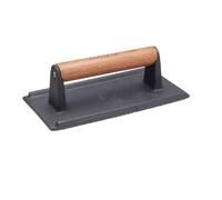 KitchenCraft Cast Iron Bacon Press, Grill BBQ Burger Press, Steak Weight, 21 ...