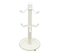 KitchenCraft Cast Iron Mug Tree in Cream Kitchencraft Cream