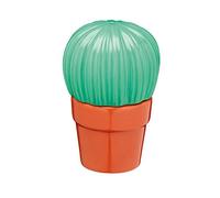 KitchenCraft Ceramic Cactus-Shaped Novelty Salt and Pepper Shakers - Green / Brown (2-Piece Set)