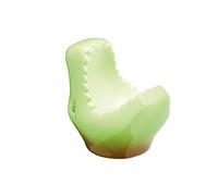 KitchenCraft Ceramic Dinosaur-Shaped Novelty Egg Cup, 7 x 5 x 7 cm (3" x 2" x 3") - Green