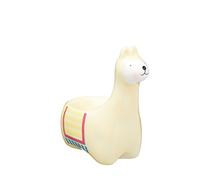 KitchenCraft Ceramic Llama-Shaped Novelty Egg Cup, 1 x 5.5 x 9.5 cm (4" x 2" x 3.5") - Beige