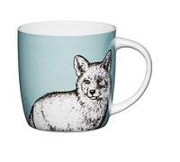 KitchenCraft China 425ml Barrel Shaped Mug, Fox