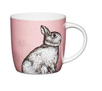 KitchenCraft China 425ml Barrel Shaped Mug, Rabbit