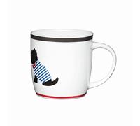 KitchenCraft China 425ml Barrel Shaped Mug, Solo Westie