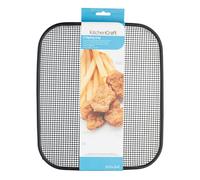KitchenCraft Wire Mesh Chip-Crisping Baking Tray, 34 x 29.5 cm (13.5" x 11.5") - Black