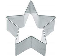 KitchenCraft Christmas Cookie Cutter, Star Shaped, Small, Stainless Steel, 5 x 5 x 2.5 cm