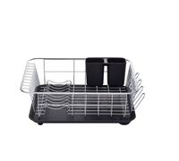 KitchenCraft Dish Drainer Rack with Drip Tray, 42 x 3.5 x 15.5 cm (16.5" x 12" x 6")