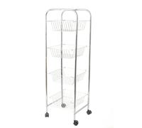 KitchenCraft Chrome Plated Four Tier Trolley