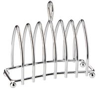 KitchenCraft Chrome-Plated Metal Toast Rack, 16 x 15 x 7 cm (6.5" x 6" x 3"), Si