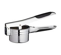 KitchenCraft Chrome-Plated Potato Ricer / Purée Maker with 2 ricing discs, Chrome finish