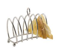KitchenCraft Chrome Plated Six Slice Toast Rack in Metallic Silver Kitchencraft Metallic Silver
