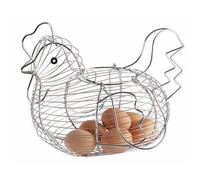 KitchenCraft Chrome Plated Wire Large Chicken Basket, 30 x 25cm