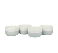 KitchenCraft Classic Collection Set of 4 Ceramic Ramekins - White - Stoneware - Ramekin