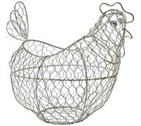 KitchenCraft Classic Egg Basket, Wire, 32 x 16 cm, Silver