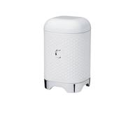 Kitchencraft Coffee Canister Metal Storage Container Ice White Retro Jar