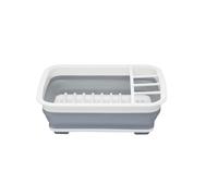 KitchenCraft Collapsible Dish Drainer - Grey - Plastic - Dish Drainer