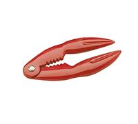 KitchenCraft Crab Claw and Lobster Cracker, Durable Metal Build, Robust and Versatile, 14 x 7cm, Red