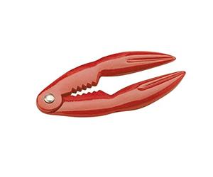 KitchenCraft Crab Claw and Lobster Cracker, Durable Metal Build, Robust and Versatile, 14 x 7cm, Red
