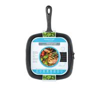 KitchenCraft Deluxe Cast Iron 23cm Square Grill Pan