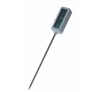 KitchenCraft Digital Cooking Thermometer Probe and Kitchen Timer, 22cm, White