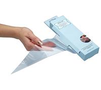 KitchenCraft Disposable Plastic Icing Bags, Pack of 20 Clear Icing Piping Bags for Decorating Cakes, Easy to Grip Piping Bags, Cake Decorating Tools