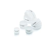 KitchenCraft Double-Edged Plastic Biscuit/Pastry Cutters with Storage Box (Set of 7) - White