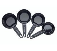 KitchenCraft Easy Store Magnetic Measuring Cups - Black - Plastic - Measuring Cup