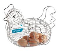 KitchenCraft Egg Basket Open Wire Chicken Large Holder 31.7cm x 19.5cm x 23cm