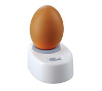 KitchenCraft Egg Pricker with Built-In Safety Lock, Plastic, White, 5.5 x 7.5 x 3 cm