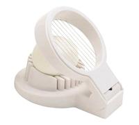 KitchenCraft Egg Slicer, Multifunctional Egg Cutter, Plastic with Stainless Steel Wire, 12 x 9 x 4 cm, White