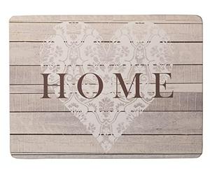 KitchenCraft Everyday Home Placemats, Non-Slip Heat Resistant Cork Placemats with Wooden Design, 29 x 21.5cm, Set of 4, Yellow