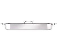 KitchenCraft Fish Kettle, Stainless Steel Induction, Polished, Large, 61.5 x 18.5 x 1.5cm, Silver