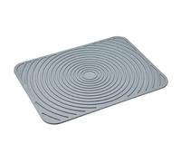 KitchenCraft Flexible Thermoplastic Rubber Dish Drying Mat, 3 x 4 cm (12" x 15.5") - Grey