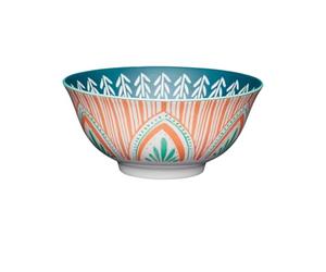KitchenCraft Folk Art Stoneware Bowl 15.7cm, 500ml