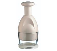 KitchenCraft Food Chopper with Revolving Blade - White - Plastic - Vegetable Gadget