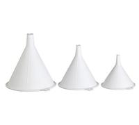 Polypropylene Food Safe Funnels Set of Three