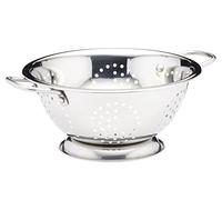 KitchenCraft Footed Stainless Steel Double-Handle Colander, 24.5 cm (9.5"), Silver