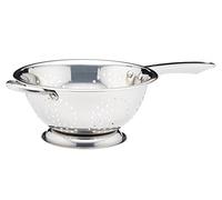 KitchenCraft Footed Stainless Steel Long-Handle Colander, 24 cm (9.5"), Silver