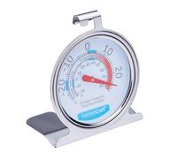KitchenCraft Fridge Freezer Thermometer with Min Max Temperature Guide Clear