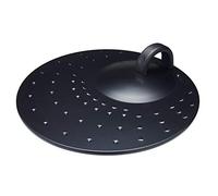 KitchenCraft Frying Pan Splatter Guard Lid with Handle, Metal Pan Lid, Dishwasher-Safe 31 cm (12''), Black