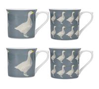 Kitchencraft "goose" 4-Piece Ceramic Mug Set