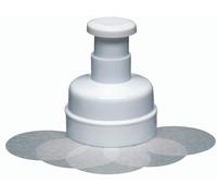 KitchenCraft Hamburger Maker With 100 Wax Discs - White - Plastic - Burger Making