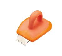 KitchenCraft Healthy Eating 2-in-1 Orange Peeler / Citrus Zester - Orange,4.5 x 4.5 x 7.3 cm