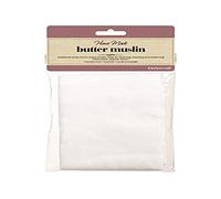 KitchenCraft Home Made Butter Muslin Cloth for Straining, Cotton, White, 90 cm
