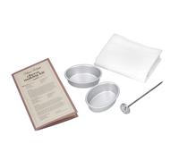 KitchenCraft Home Made Cheese Making Set, 4 Piece, Brown