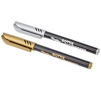 KitchenCraft Home Made Glass Pens - Pack of 2 Metallic Pens for Writing on Glass, CDs and Ceramic