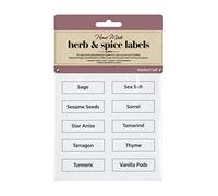 KitchenCraft Home Made Herb and Spice Jar Labels, Rectangular, Clear, Pack of 5