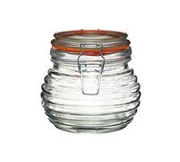 KitchenCraft Home Made Honey Jar with Airtight Silicone Seal, Glass, 650 ml